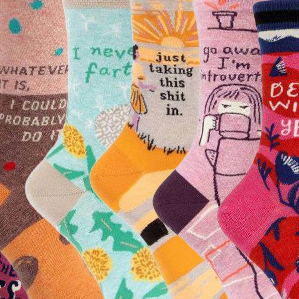 Blue Q: Humorous Socks to Make You Happy