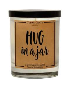 Hug In A Jar Candle - Cozy Soy Wax Gifts from The Woods Gifts