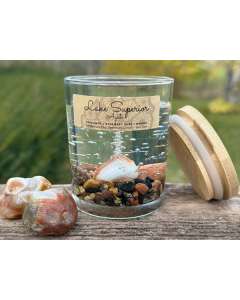 Lake Superior Agate Candle - 6 oz