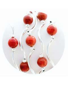 Red Bamboo Coral Bracelet (1)