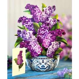Garden Lilacs Pop-Up Card