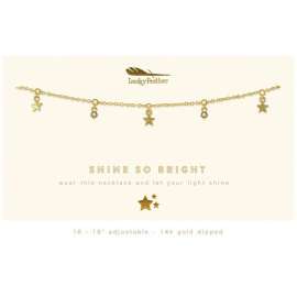 Shine So Bright Gold Dangle Necklace