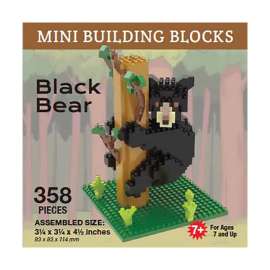 Black Bear Cub Mini Building Block Kit