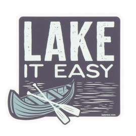 Lake It Easy Sticker
