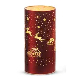 Red Santa's Sleigh Lantern - Small
