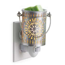 Galvanized Tin Plug-In Warmer | Rustic Home Fragrance | The Woods Gifts