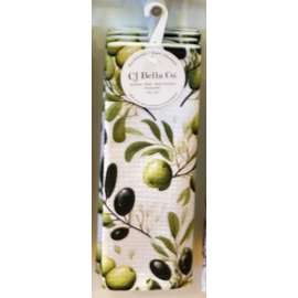 Grn & Blk Olives Microfiber Dish Cloth
