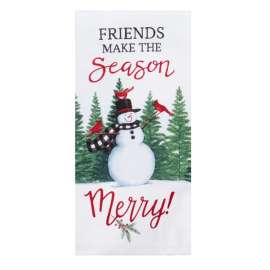 Friends Make the Season Merry Dual Purpose Terry Towel
