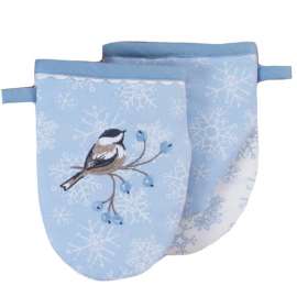 Let It Snow Embroidered Grabber Mitt