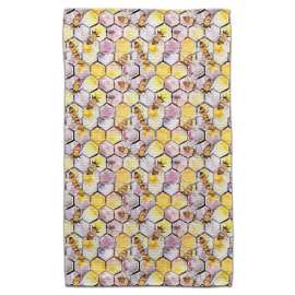 Honeycomb Bees Microfiber Towel