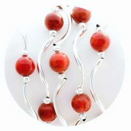 Red Bamboo Coral Bracelet (1)