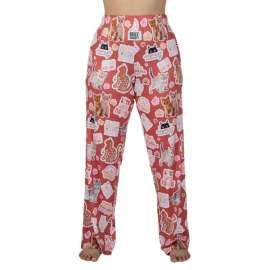 Kitten Stickers Lounge Pants - Large