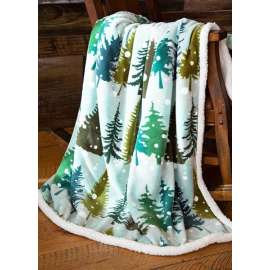 Snowflake Forest Throw