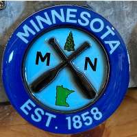 Minnesota Crossed Paddles Magnet
