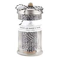 Black and White Bakers Twine in Jar