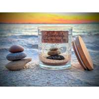 Lake Life Stone Cairn Gel Candle