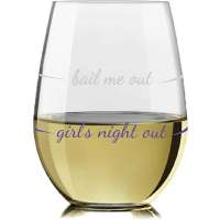Bail Me Out Stemless Wine Glass