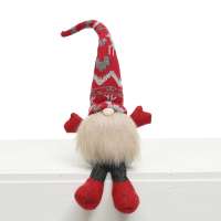Gnome Sitting W/Reindeer Hat