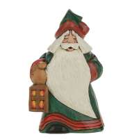 Lantern Santa Claus Figurine