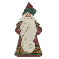 Curly Cue Santa Claus Figurine