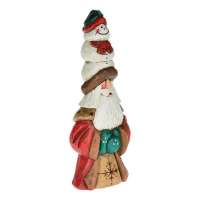 Snowman Tall Hat Santa Claus Figurine