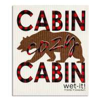 Cabin Cozy Cabin Swedish Dish Cloth