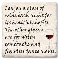 I Enjoy Glass Of Wine Coaster