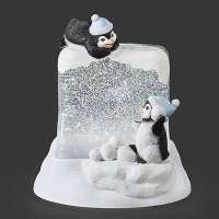 Lighted Swirl Penguins On Cube