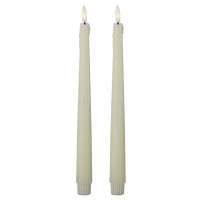 11.5 in. Cream Light-up Drip Candles - Set of 2