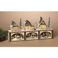 Laser Cut Wooden Village Light-up