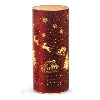 Red Santa's Sleigh Lantern - Large