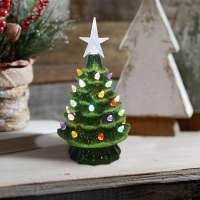 Green Light-up Christmas Tree
