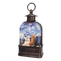 Starry Paws Dome Glitter Lantern