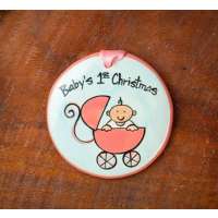 Pink Buggy Ornament