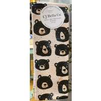 Black Bear Faces Microfiber Dish Cloth