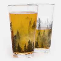 Forest And Clouds Pint Glass (1)