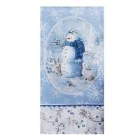 Let It Snow Snowman Dual Purpose Terry Towel