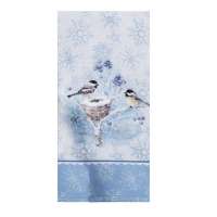 Let It Snow Chickadee Dual Purpose Terry Towel