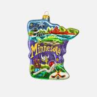 Minnesota Glass Ornament
