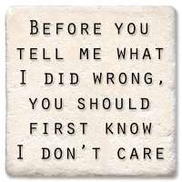 Before You Tell Me Coaster
