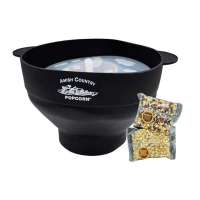 Black Silicone Microwave Popper