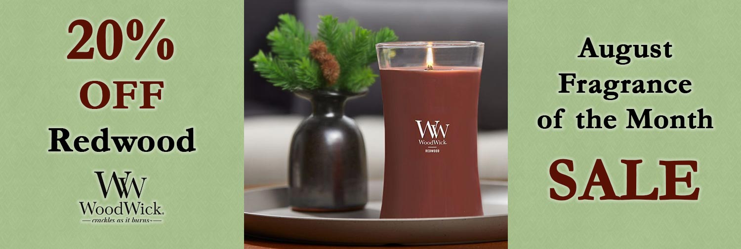 Fragrances of the Month - Redwood - 20% Off during August - Shop Now
